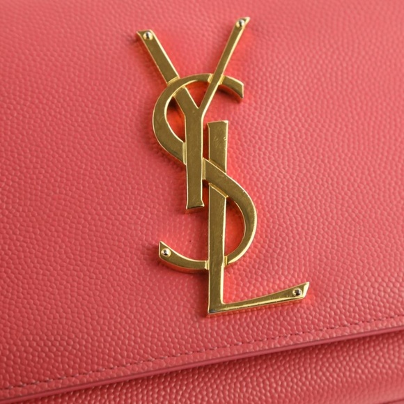 SOLD Saint Laurent Small Pink Crossbody Bag - Picture 7 of 8